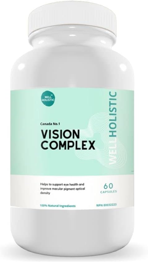 Vision Complex 60 Capsule - Eye Vitamina si Suplimentul mineral, contine luteina, vitamina C, Querbetin, Bilberry & Citrus Bioavonoids