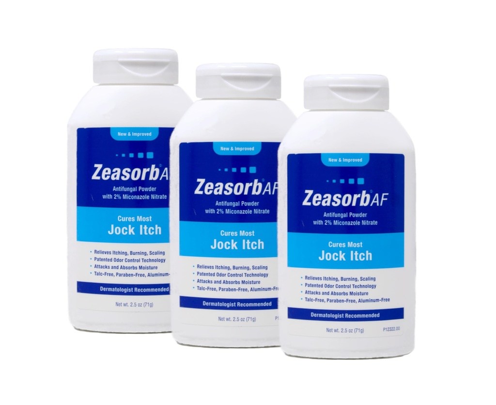 Zeasorb Antifungic Tratamentul pulbere, Jock mâncărime 2,5 Oz (3 ambalaj)