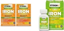 Vitron-C Supliment de fier, O dată pe zi, Fier de mare potenţă Plus Vitamina C şi Suplimentul Iron & Suport imun