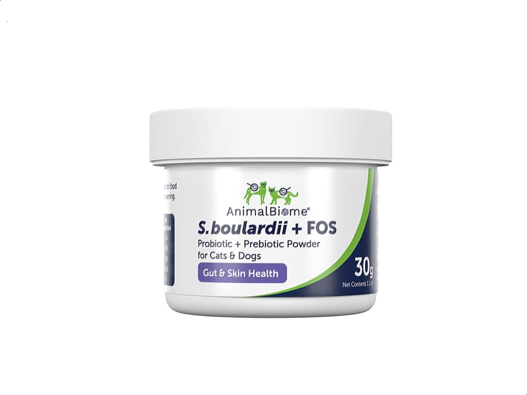 AnimalBiome S boulardii + FOS pentru pisici și câini Probiotic Prebiotic - 30g