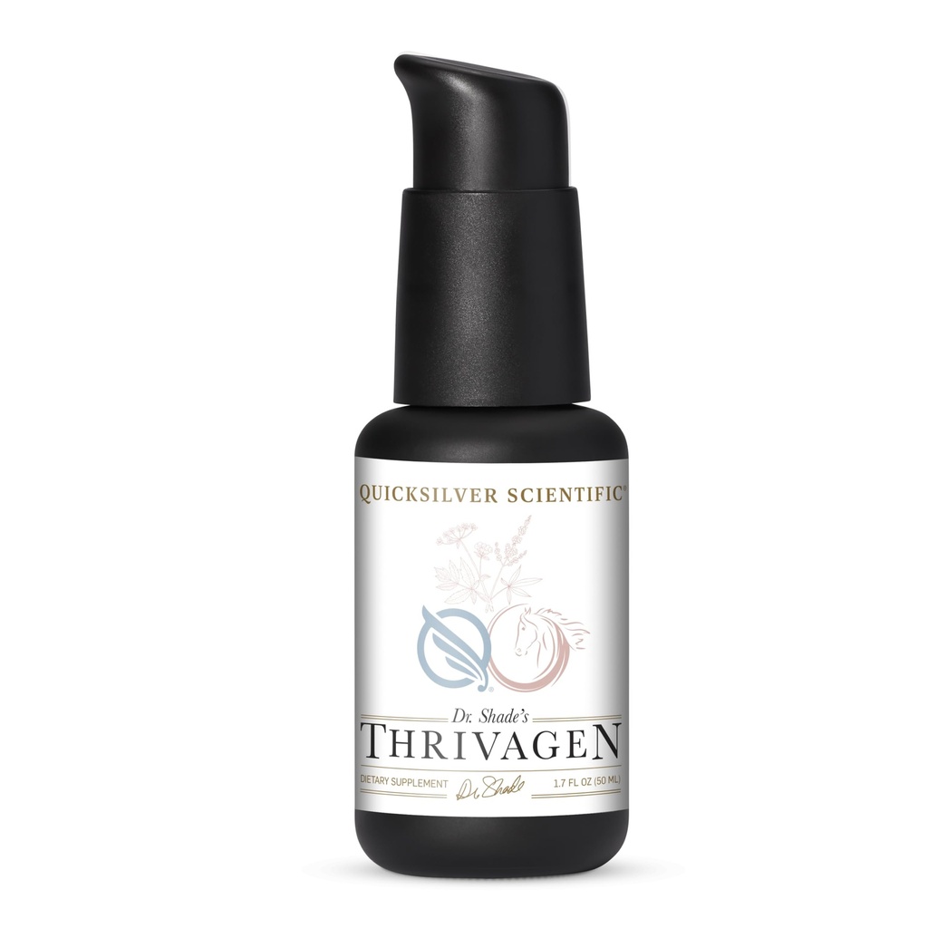 Quicksilver Scientific Thrivagen - Suplimentul de sănătate pentru femei cu 15 energie, Echilibru hormonal și suport adrenal Botanics - Plante adaptogene cu Shatavari, Rhodiola & Maca Root (1,7oz / 50ml)