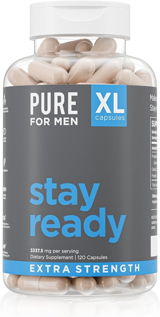 Pure pentru barbati Stay Ready Fiber Extra Putere Supliment 