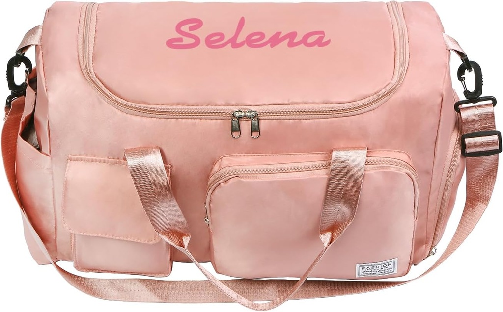 Sac personalizat de călătorie pentru femei: impermeabil Multi-compartment cu curea umăr, cadou pentru iubitor de călătorie
