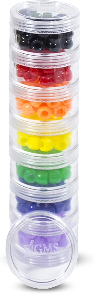 7 Ziua Medicina Organizator pastile - cutie pilula stiva - se potrivește tablete mici și suplimente de vitamine - Păstrați-vă zilnic și săptămânal de medicamente organizate într-un singur loc - mici - clare