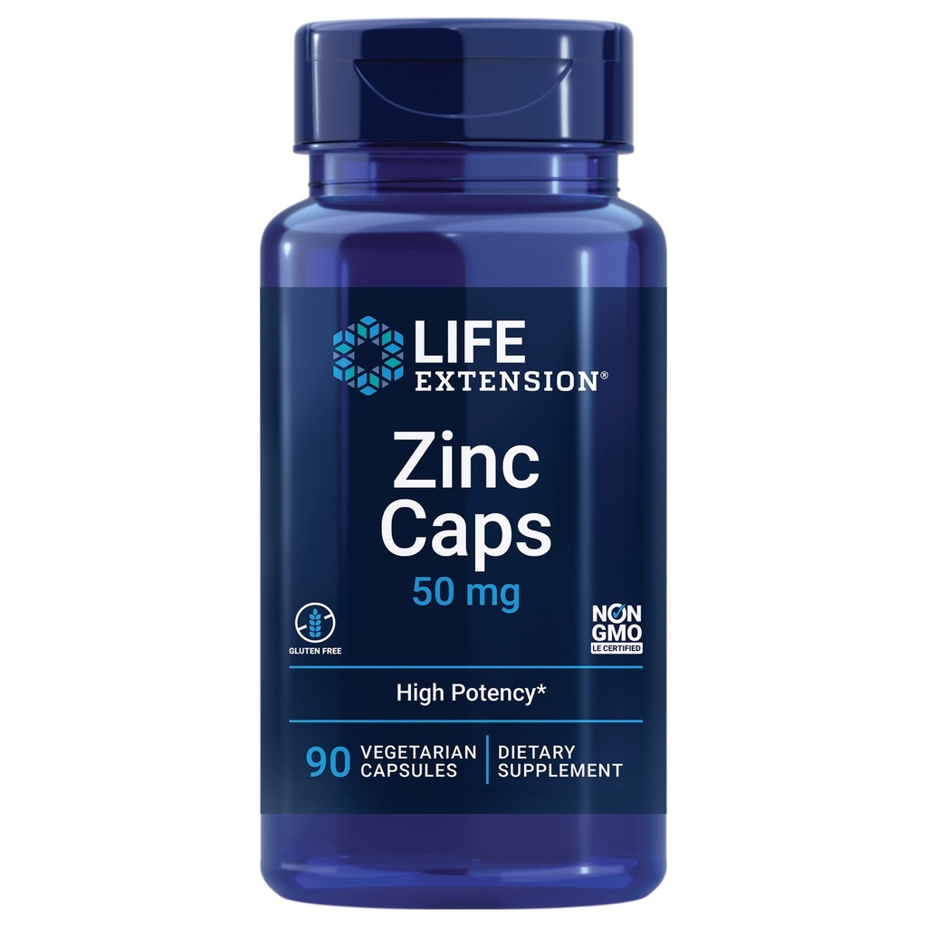 Extensie de viaţă Quercetin 250 mg optimizat cu vitamina C & Camu-Camu - 60 capsule şi capsule de zinc 50mg - 90 Capsule vegetariene