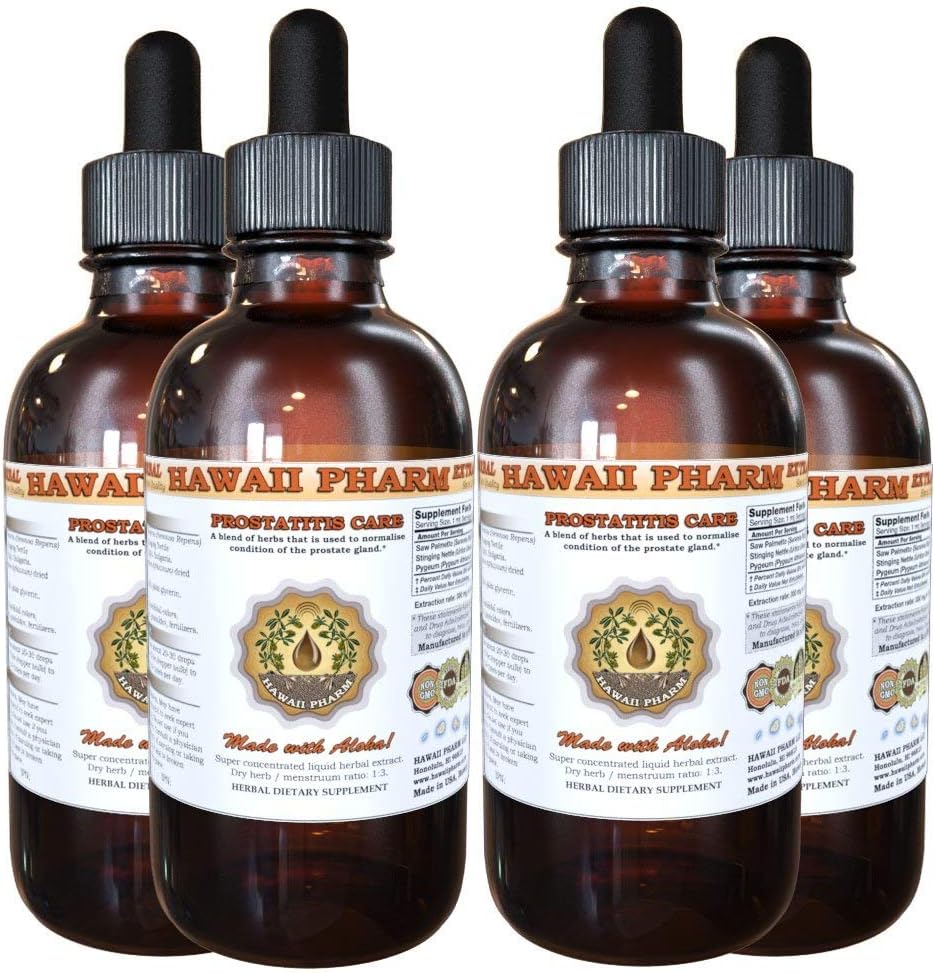 Supliment alimentar suport prostata: Pygeum (Pygeum Africanum) Bark, Saw Palmetto (Serenaa Repens) Berry, Stinging Nettle (Urtica Dioica) Tincture frunze (Alcohol pe bază de extract lichid) 4x4 oz