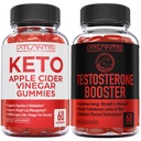 Atlantis Nutrition Keto Apple Cidru Oţet 60 Gume + Testosteron Booster 2 Pack (120 Gummies)