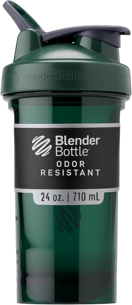 BlenderBottle Shaker Sticla Pro Series Perfect pentru Shake-uri de proteine și Pre antrenament, 24-Ounce, Verde
