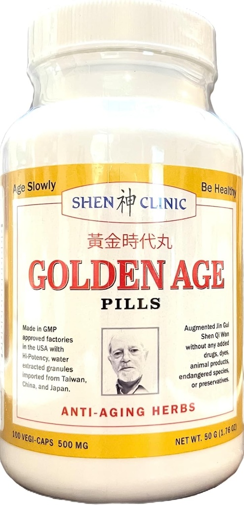 Age de aur pastile Toate suplimente naturale pentru Seniori - 100 capsule