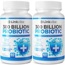 Probiotic 300 Miliarde CFU - 12 dungi cu prebiotice organice pentru Digestive & Gut, Imun, Blooting Health - Probiotice pentru femei și bărbați - Daily Dairy Free, Perioada de valabilitate Stable - 120 Counts