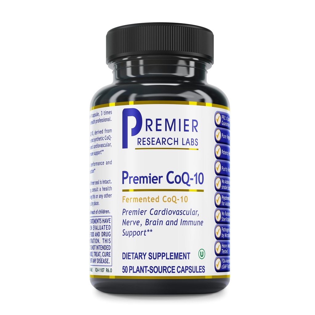 Nutriţie Quantum Labs CoQ-10 Qultured - Cozyme Q10, Co Q 10 Supliment, capsule de 100 mg pentru Heart Health, Nervi şi Immune Support, Ubichinol Co Enzyme Q-10 cu Red Algae - 60 Capsule vegetariene