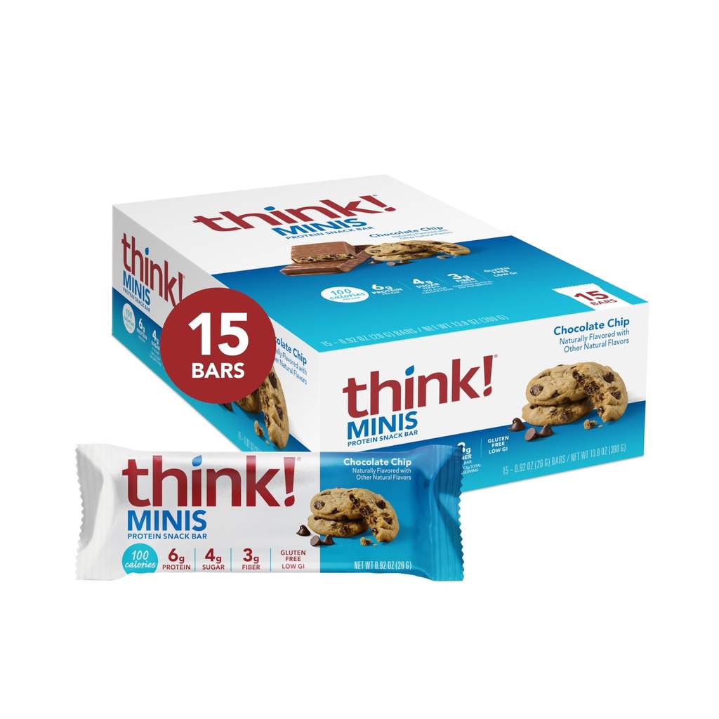 Gândeşte-te! Minis, Ciocolata Chip, 15 Conte