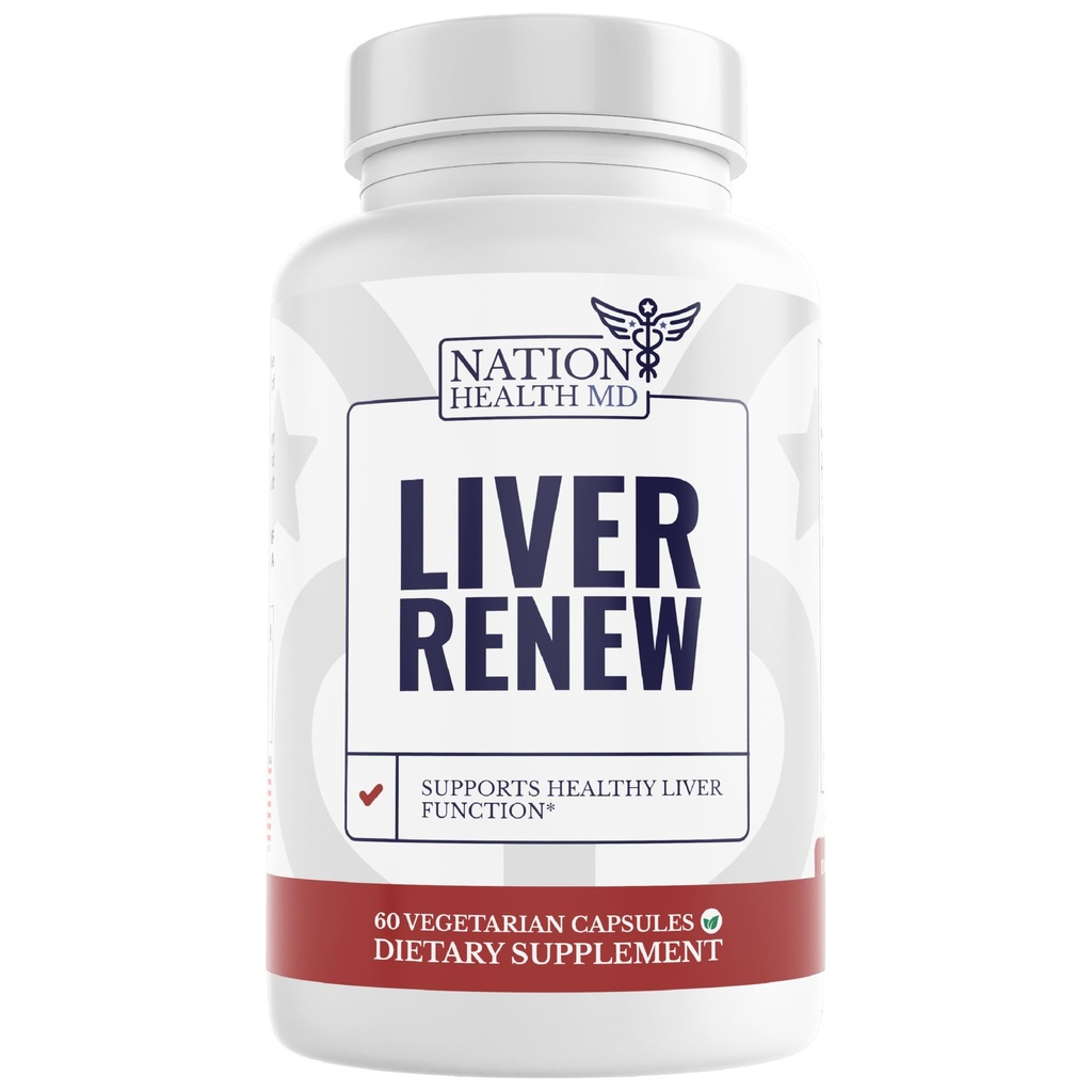 Ficat Reînnoirea - Ficat Curățare Detoxifiere & Reparație - Supplement de suport hepatic cu extract de anghinare, lapte Thisle, Dandelion și Turmeric (1 flacon)