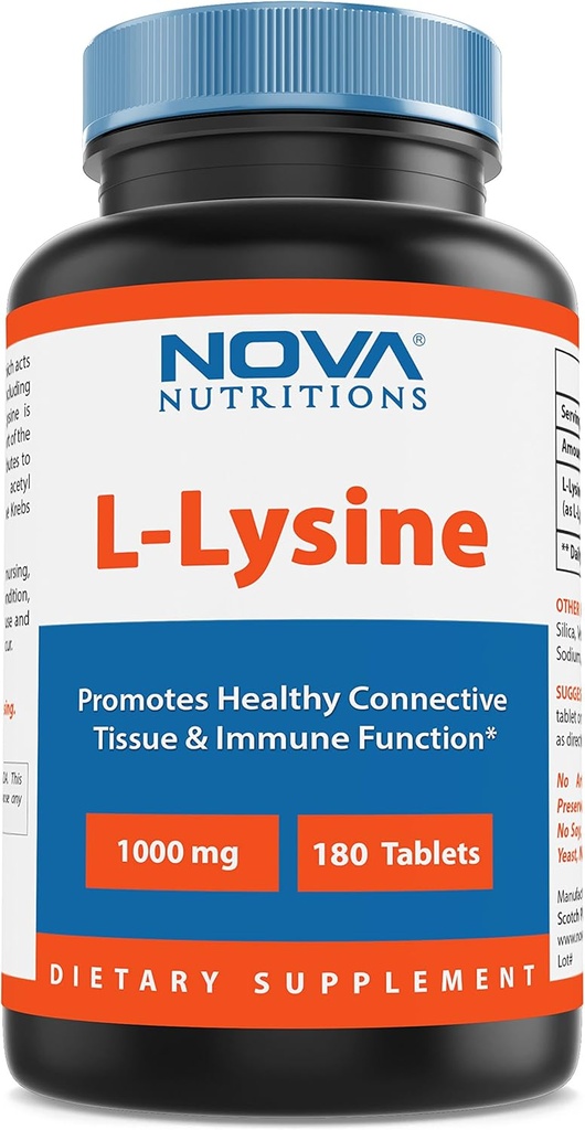 Nova Nutritions L-Lysine 1000 mg - 180 comprimate