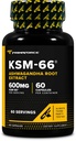 Primaforce KSM-66 Ashwagandha Root Extract (600mg) 60 Veggie Capsule - 5% Witanolide cu BioPerine
