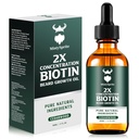 Ulei de creștere bărbos - 2X Concentration Biotin Barbă ulei pentru bărbați (2 oz) - Natural Mens Barbă ulei cu ulei de argan, ulei Jojoba și vitamina, Softener de creștere barbă, Moisturizer (Cedarwood)