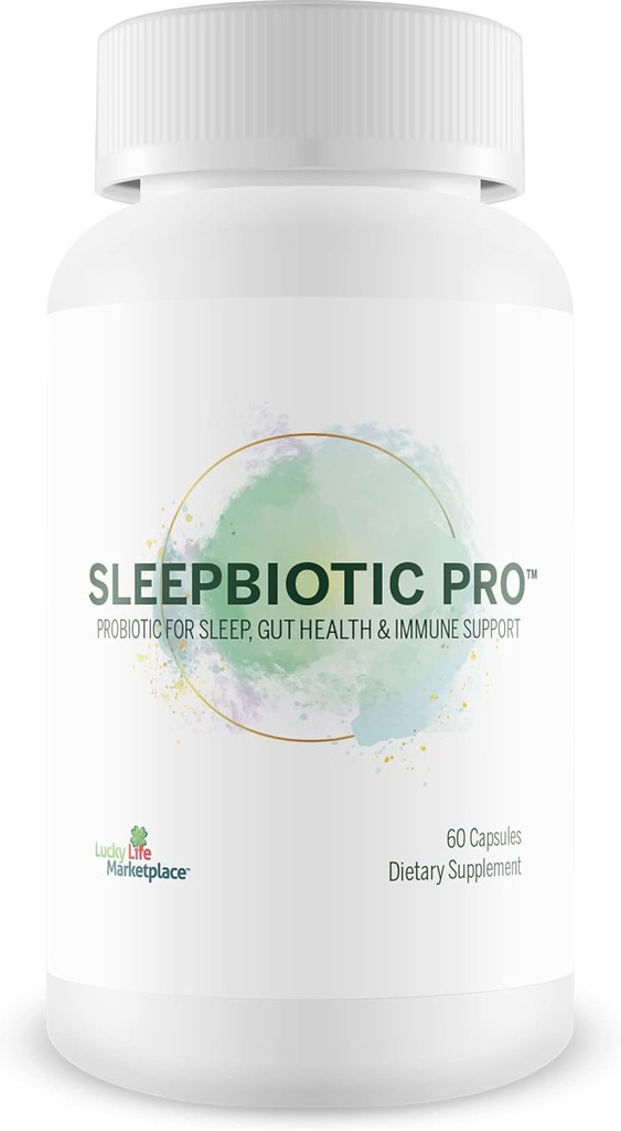 Sleepbiotic Pro - Multi-Strain Probiotic Sleep Support - Ajutor Sanatate si Suport Imun - Promovarea relaxarii si calitatii somnului cu Probiotice Premium - Lactobacillus & Bifidobactery - 40 miliarde CFU