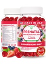 Lunakai Statele Unite ale Americii a făcut vitamine prenatale cu fier și acid folic - delicioasa sarcină Gume multivitamine pentru femei, 60 Conte