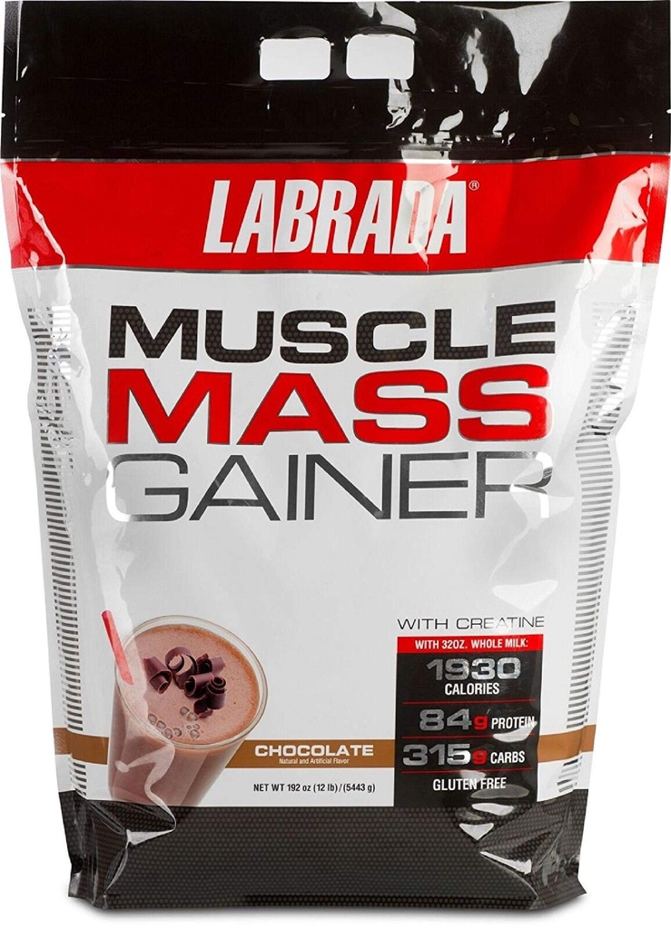 Labrada Nutriție musculare Gainer masă, Ciocolată, 12 Lire