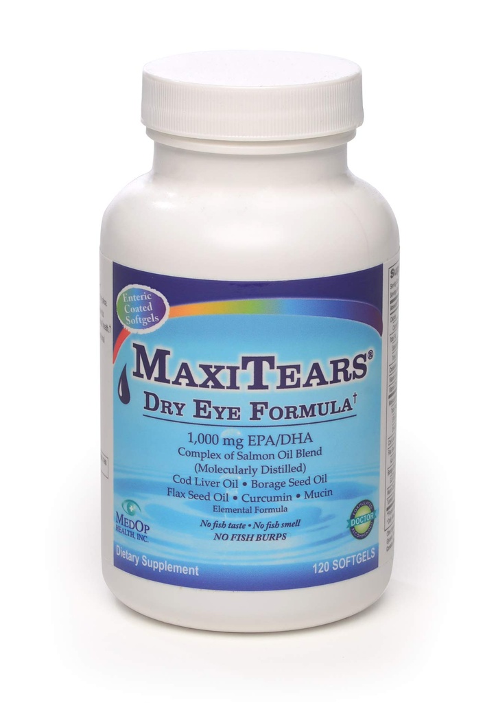 MedOp MaxiTears® Dry Eye Formula 120 softgels, 1 flacon
