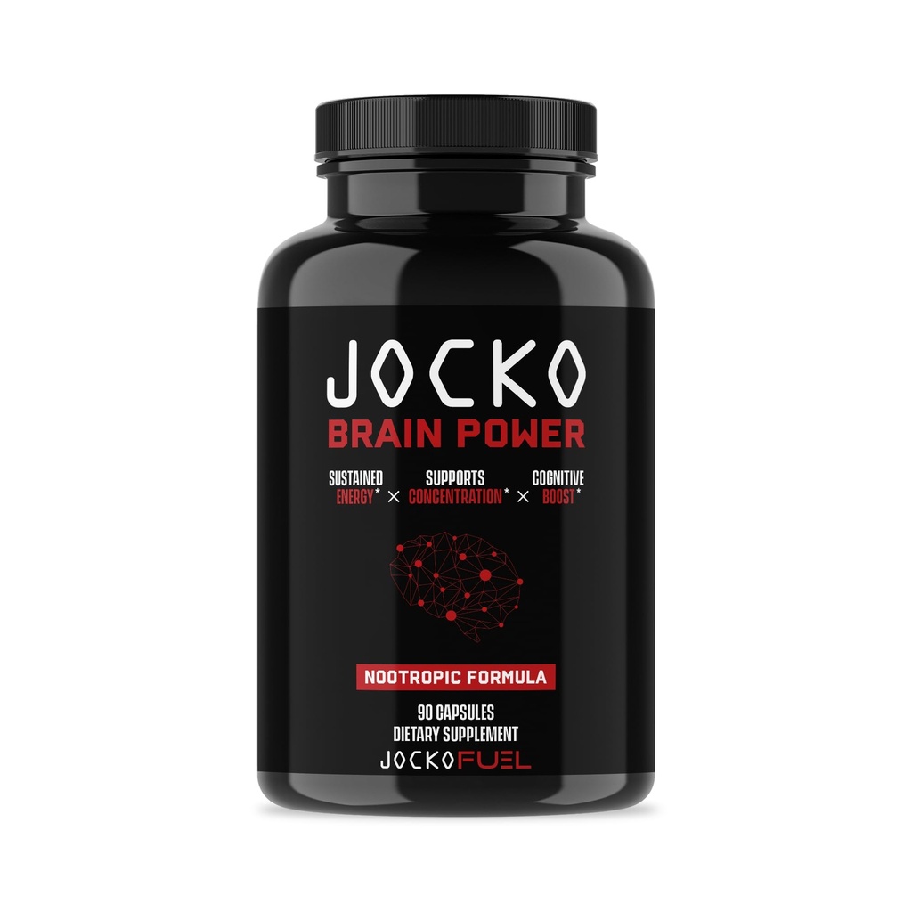 Jocko combustibil creier putere - Nootrop suplimente alimentare pentru memorie & Focus wiht L Theanine, L Carnitine- Energie & Focus Supliment (90 capsule)