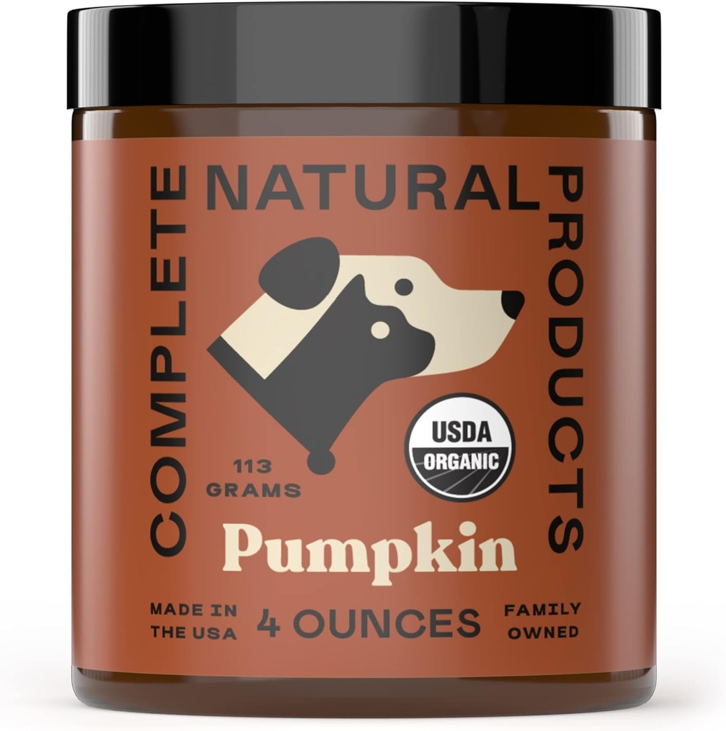 Produse naturale complete Pudră de dovleac organic pentru animale de companie - 4oz - Pumpkin pur organic