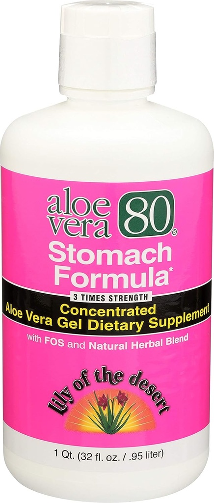 Aloe 80 Organics Stomac Formula, 32 Ounce