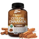 NutriFlair Organic Ceylon Cinnamon Supliment 1200mg, 120 capsule - USDA Certified - non-GMO, Gluten gratuit pulbere, antioxidante pastile