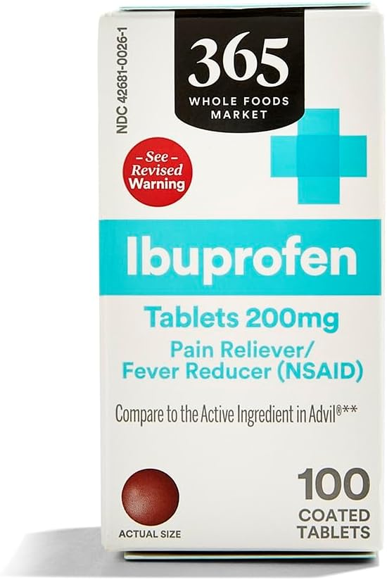365 Comprimate cu valoare zilnică de Ibuprofen 200 mg, 100 t