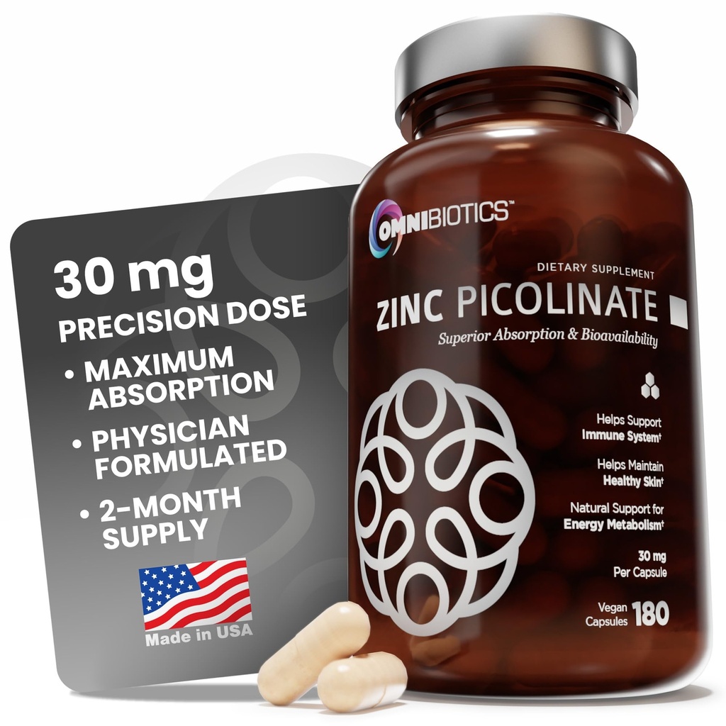 OmniBiotice de zinc Picolinat de 30 mg Supliment 