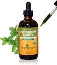 Herb Pharm Certified Organic Peppermint Spirits Extract lichid Suport digestiv Blend - 4 Ounce (DPEP04)
