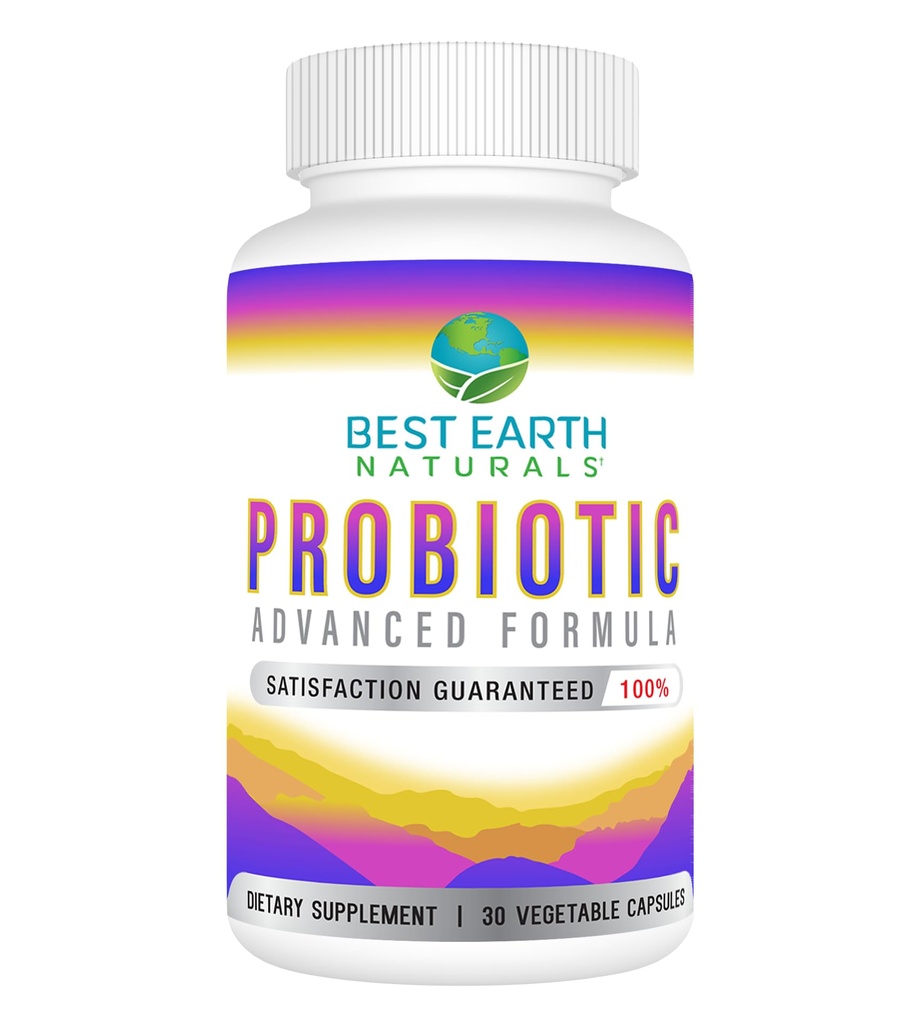 Cele mai bune naturale terestre Probiotice avansate Formula pentru femei și bărbați cu 5,75 miliarde CFU - 30 capsule (30 zile de aprovizionare)
