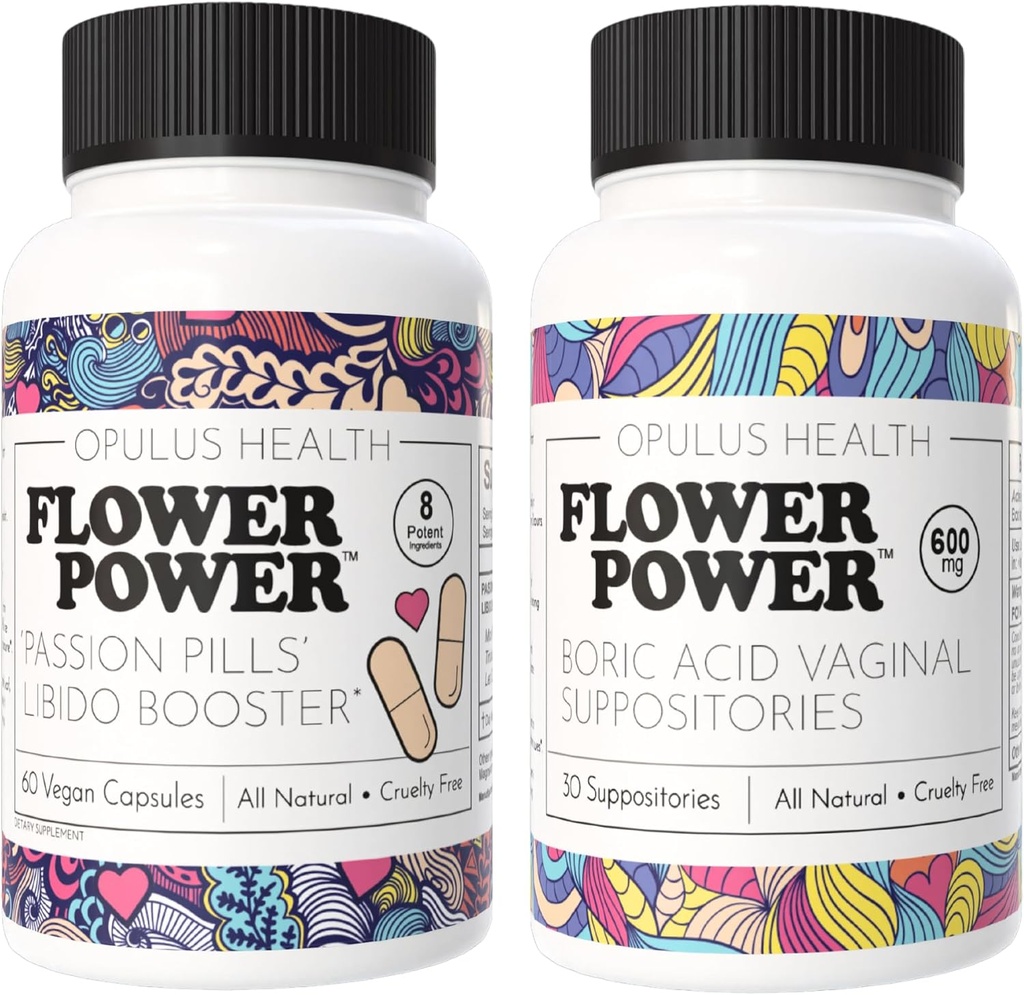 Flower Power - Passion Passion pastile Ligo Booster & Boric Acid Suferitoare 