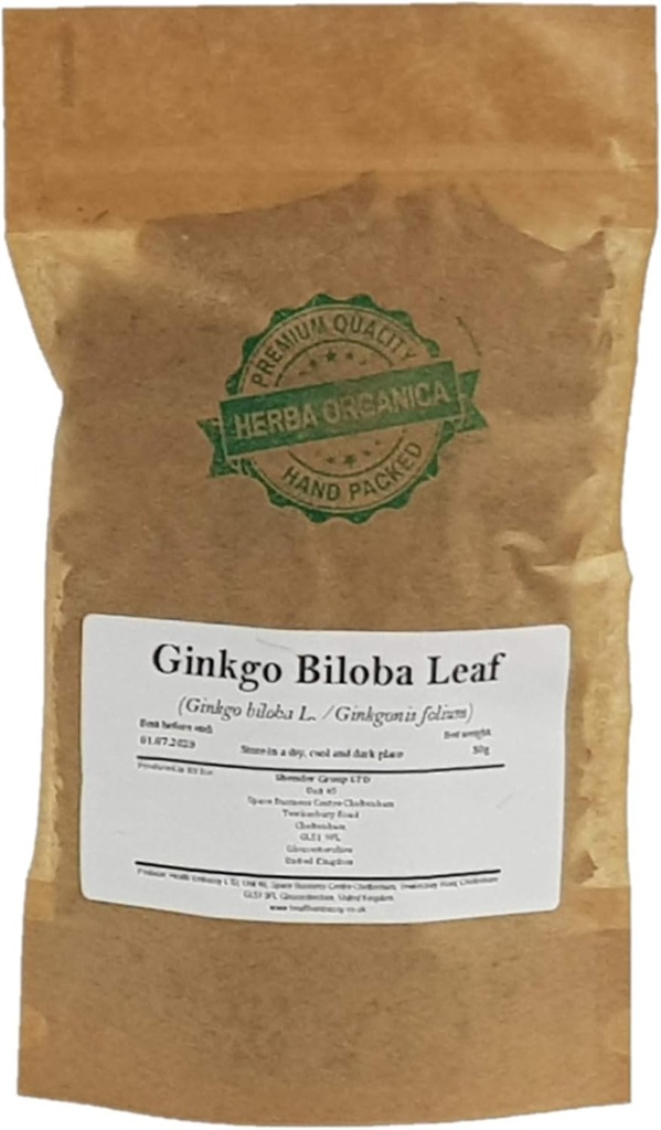 Herba Organica Ginkgo Biloba Leaf - Ginkgo Biloba L - Ceai de plante (50g)