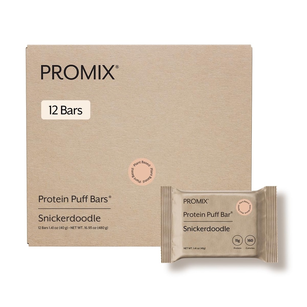 Promix Nutritie Puff Proteina Vegana Tulpini de mare, Calorie Marshmallow Crispy Treat 