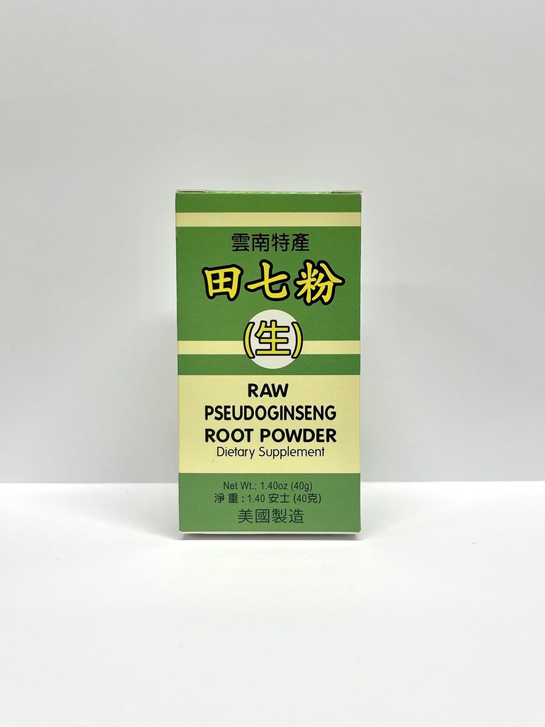Pseudoginseng crud Root pulbere Suplimentul plantei ajută pentru promovarea unui sistem cardiovascular sănătos 1.4oz Made in USA