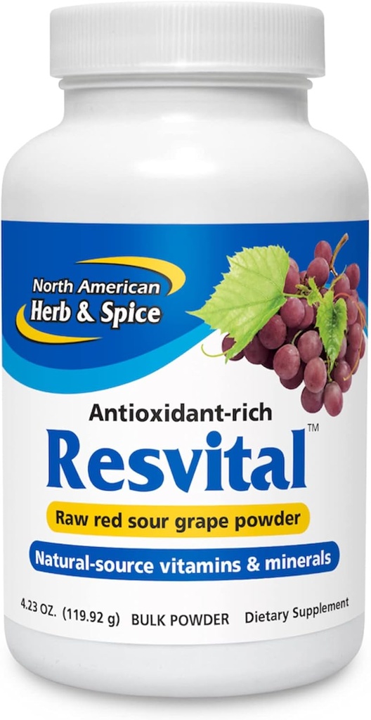 Nord-american Herb and Spice, Resvital Bulk Powder, 120-Grams