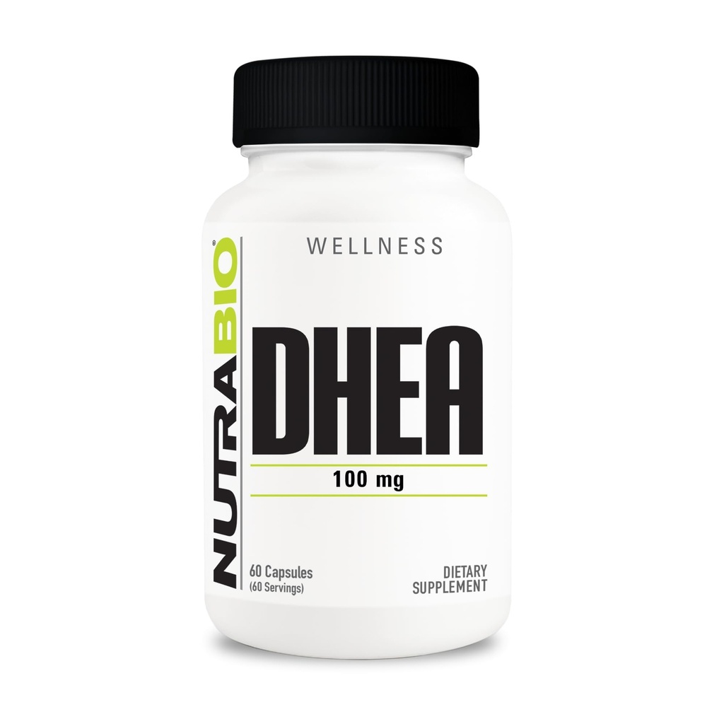 Nutrabio DHEA Supliment - pentru bărbaţi şi femei - DHEA (100 mg) 60 capsule