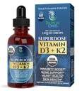 USDA Lichid organic Vitamina D3 K2 picături pentru adulți Superdoza 8000UI Vitamina pură D3 