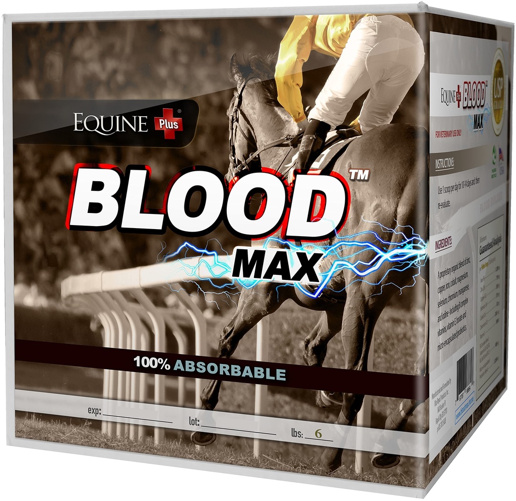 (6 lbs.) - Performance Red Blood Cell Health Builder pentru cai - 100% absorbable fier, cupru, zinc & B Complex Vitamine