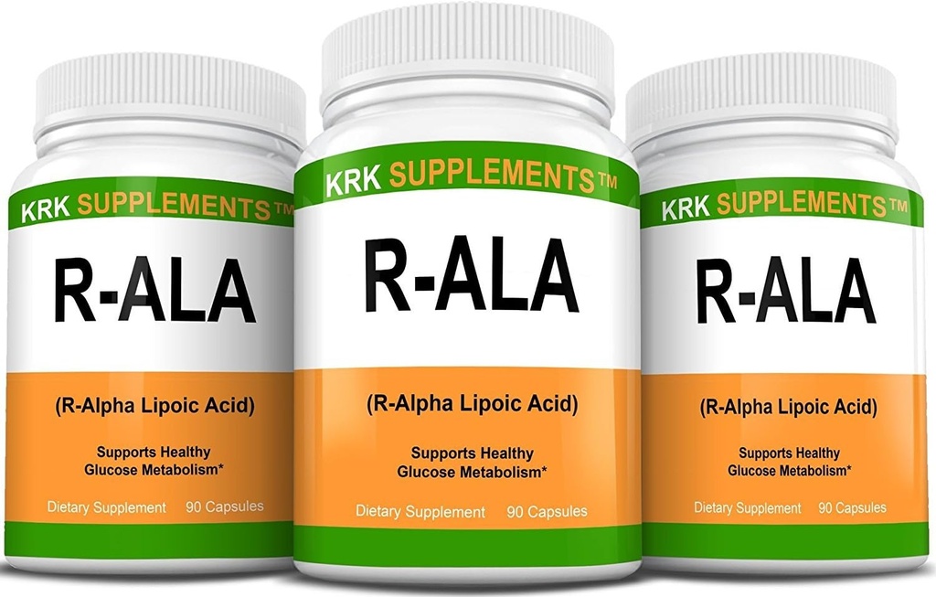 3 Flacoane R- ALA R- Alfa Acid lipoic 200 mg 270 Capsule totale