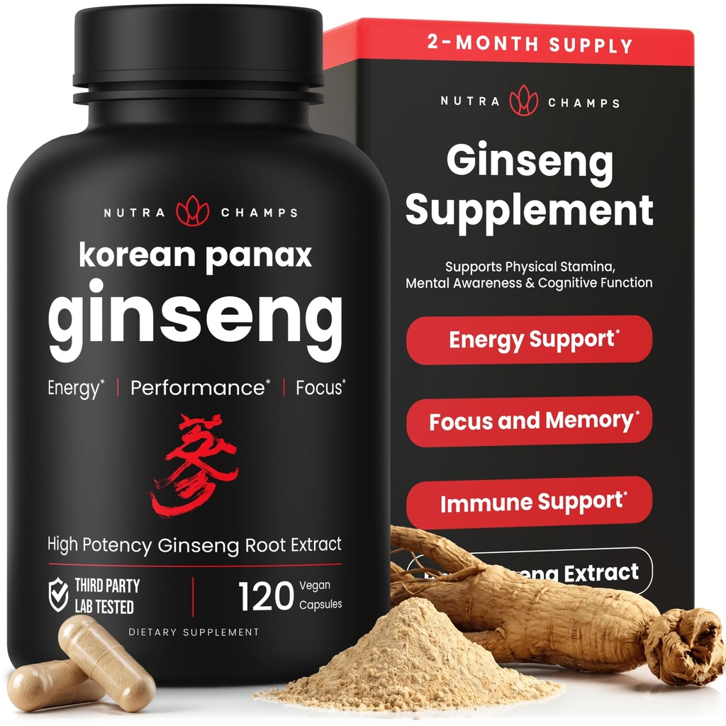 NutraChamps Coreean Red Panax Ginseng Capsule 