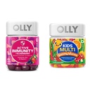 OLLY Gummy Imunitate activă+Elderberry 45 Gummies & Kids Multivitamine Gummy Worms 70 Count
