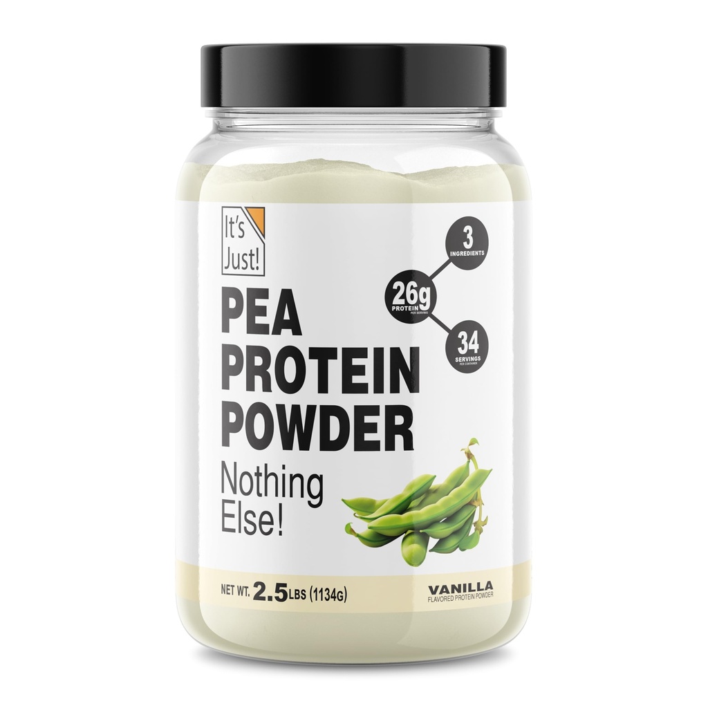 E doar! Pea Proteine Izolate, Plant based, Premium Quality, Gluten Free, Vegan, Keto Friendly, Product of Canada, Packaged in USA (2.5 Pound, Vanilla)