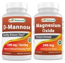 Cele mai bune naturale D- Manoză 1500 mg & Oxid de magneziu 500 mg