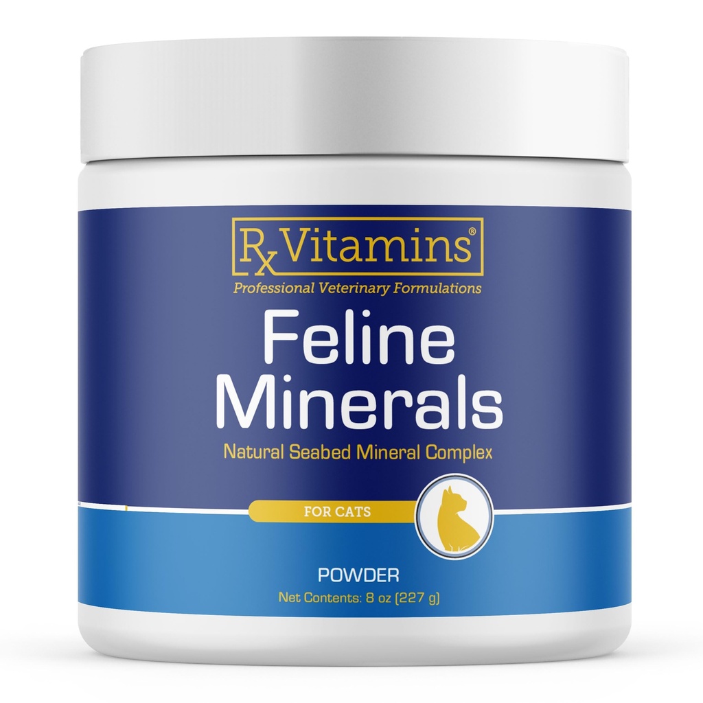 Rx Vitamine Minerale feline - Taurina pentru Cat Heart Health - Calciu pentru Suplimentul comun - Suport Imun pentru Pisici cu Magneziu & Potasiu - Supliment de piele si haina - 8 oz