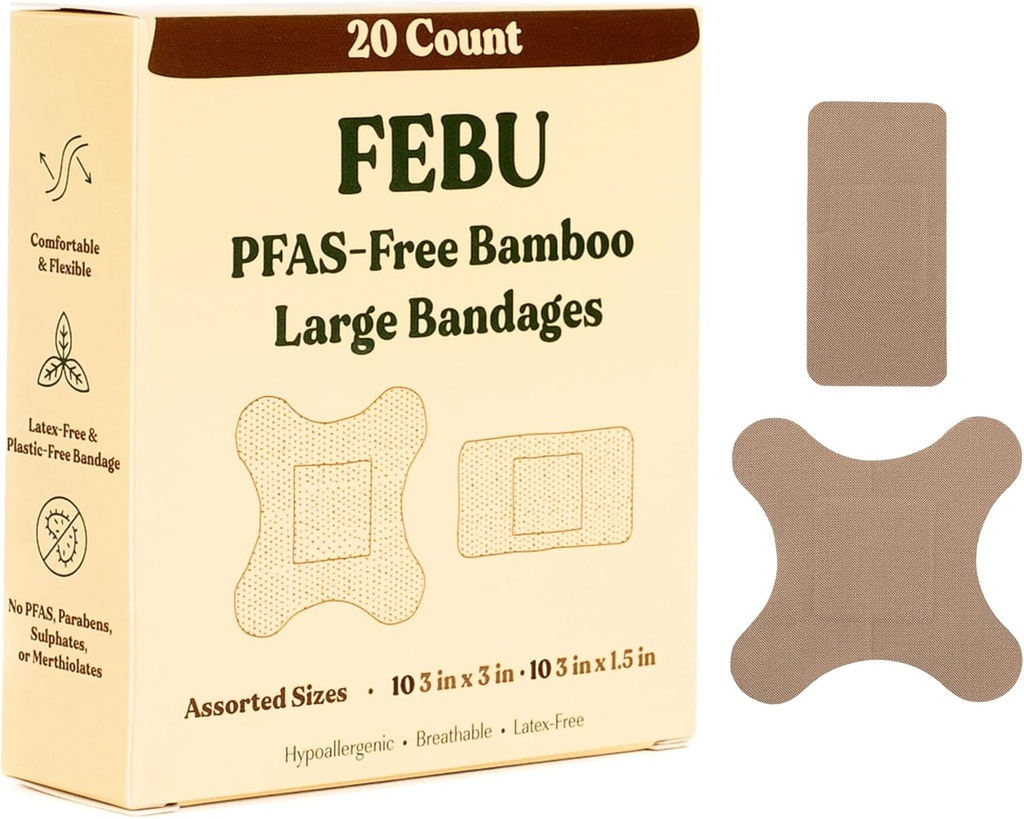 FEBU Eco-Friendly Bandaje de bambus de dimensiuni mari 