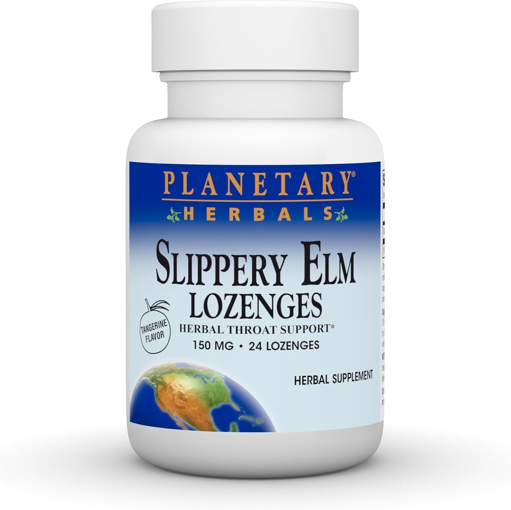 Herbals Planetary Slippery Elm Lozenges, 24 Count