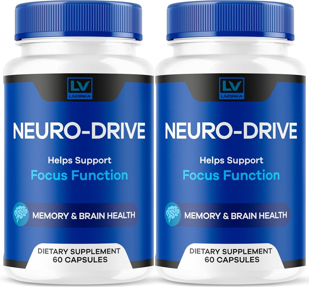 (2 ambalaj) Capsule Neuro Drive, Neuro Drive Advanced Formula, Neuro Drive Brain, Neuro Drive Toate recenziile naturale, 120 Capsule pentru 2 luni