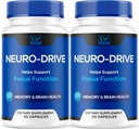 (2 ambalaj) Capsule Neuro Drive, Neuro Drive Advanced Formula, Neuro Drive Brain, Neuro Drive Toate recenziile naturale, 120 Capsule pentru 2 luni